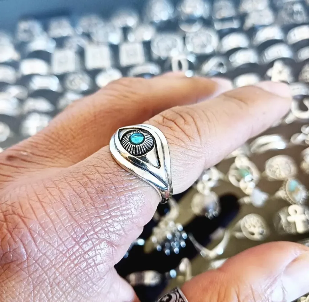 Sceau de Polyphème : Bague Œil en Argent