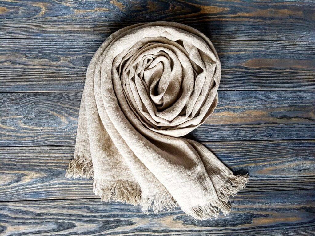 Voile de Nymphe : Écharpe en Lin Brut